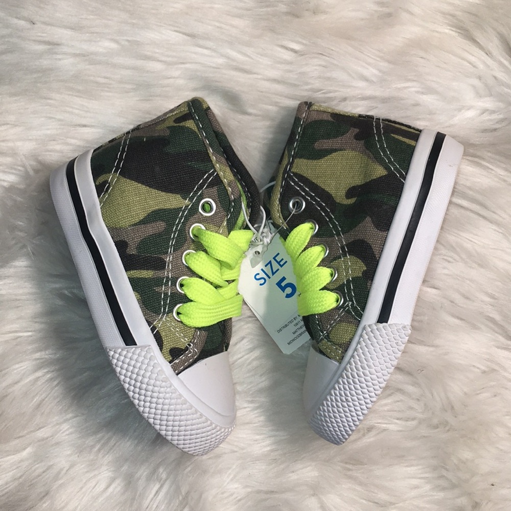 Camo high top sneakers